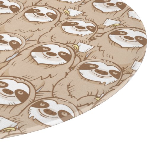 Sleuven en koffie-patroon snijplank (Hoek)