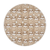 Sleuven en koffie-patroon snijplank (Voorkant)