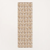 Sleuven en koffie-patroon yogamat (Voorkant)