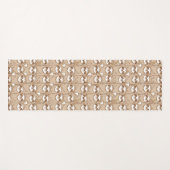 Sleuven en koffie-patroon yogamat (Voorkant (horizontaal))