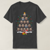 Sleuven kerstboomluiken luchten luid kerstkerstmis t-shirt (Design voorkant)