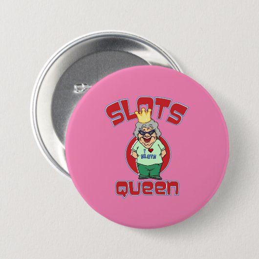 Sleuven Queen - Slot Machine aanpassen Ronde Button 7,6 Cm (Voorkant /achterkant)