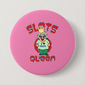 Sleuven Queen - Slot Machine aanpassen Ronde Button 7,6 Cm (Voorkant)
