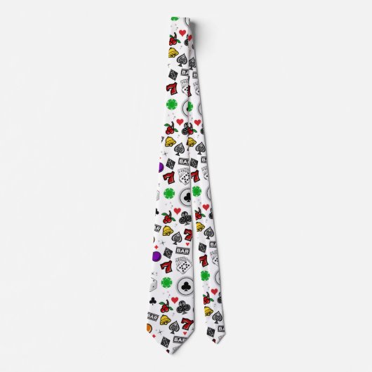 Sleuven voor kansspelautomaten bars Lucky Sevens s Stropdas (Voorkant)