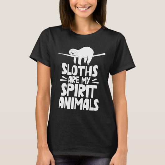Sleuven zijn mijn levende dieren die luie slaperig t-shirt (Voorkant)