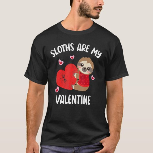 Sleuven zijn mijn Valentijn Funny Valentijnsdag Sl T-shirt (Voorkant)