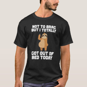 Sleuze trage dieren ontluchten langzaam vrij leven t-shirt