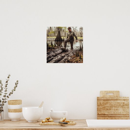 Slib door de modder poster (Keuken)