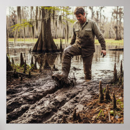 Slib door de modder poster