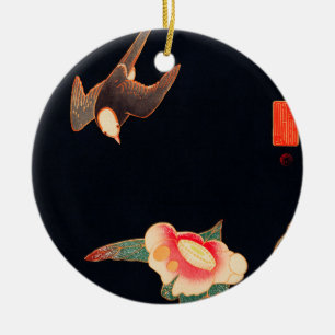 Slib en Camellia (1900) van Ito Jakuchu Keramisch Ornament