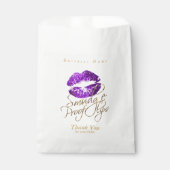 Slib Proof Lips - Paars Bedankzakje (Voorkant)