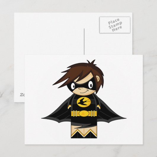 SliBriefkaart Superheld Briefkaart (Voorkant / Achterkant)