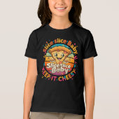 Slice Baby - Grappig Pizza T-shirt voor eten (Voorkant)