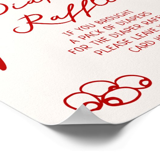 Slice Baby Luier Raffle Printable Poster (Hoek)
