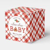 Slice Baby Pizza Baby shower Favoriete Boxen – T Bedankdoosjes (Voorkant Zijde)