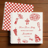 Slice Baby Pizza Baby shower Guestbook Notitieboek