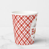 Slice Baby Pizza Baby shower Papieren kopjes – Fu Papieren Bekers (Rechts)