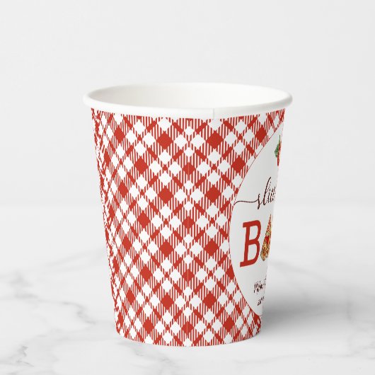 Slice Baby Pizza Baby shower Papieren kopjes – Fu Papieren Bekers (Rechts)