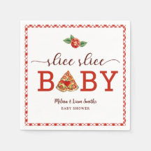 Slice Baby Pizza Baby shower servetten – Fun F
