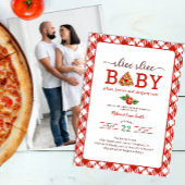 Slice Baby Pizza Couples Foto Baby shower I Kaart