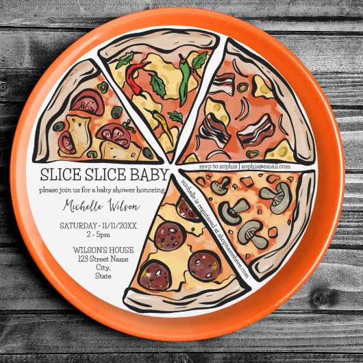 Slice Baby Rustic Pizza Genderneutraal Kaart