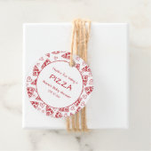 Slice Baby shower Italiaans Pizza Bedankt Bedankjes Labels (In situ)