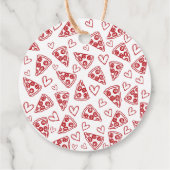 Slice Baby shower Italiaans Pizza Bedankt Bedankjes Labels (Achterkant)