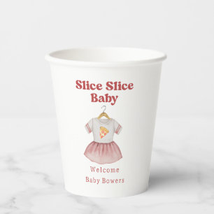 Slice Baby shower Pizza Neutral Bodysuit Papieren Bekers
