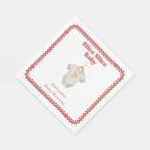 Slice Baby shower Pizza Neutral Bodysuit Servet (Hoek)