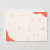 Slice Baby Slice Pizza Tijd Baby Dank u kaart (Achterkant)