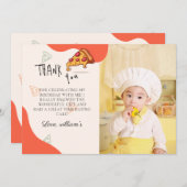 Slice Baby Slice Pizza Tijd Baby Dank u kaart (Voorkant / Achterkant)