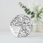 Slice Baby Unieke hand getekend grillig Kaart (Staand voorkant)