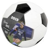Slice Custom Voetbal Black (Drie kwart)