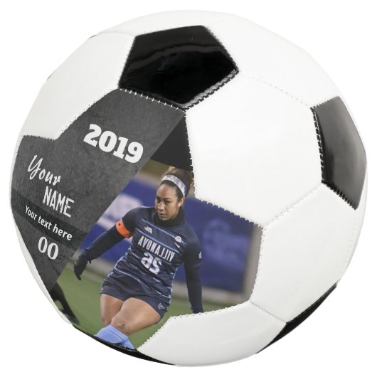 Slice Custom Voetbal Black (Drie kwart)