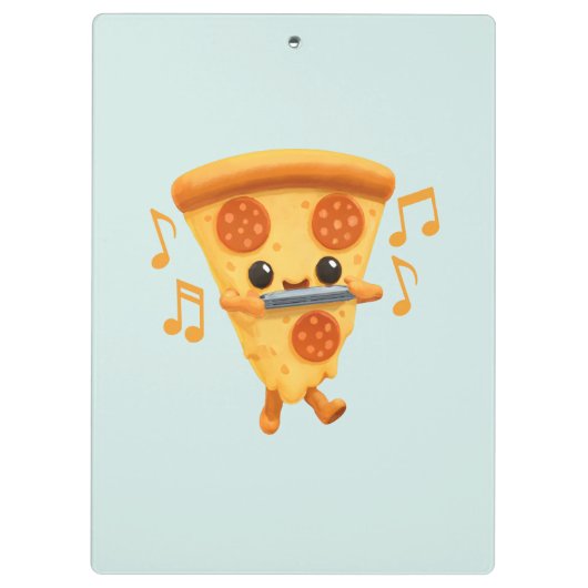 Slice Het spelen van een Harmonica Schattige Klembord (Achterkant)