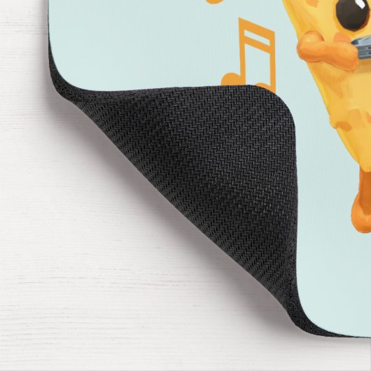 Slice Het spelen van een Harmonica Schattige Muismat (Hoek)
