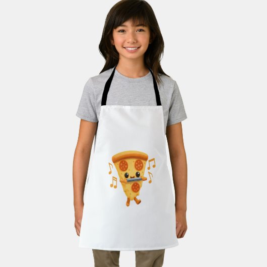 Slice Het spelen van een Harmonica Schattige Schort (Insitu)