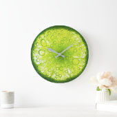 Slice Juicy Limoen Round Wall klok (Huis)