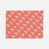 Slice O Pizza Fleece Deken (Voorkant (Horizontaal))
