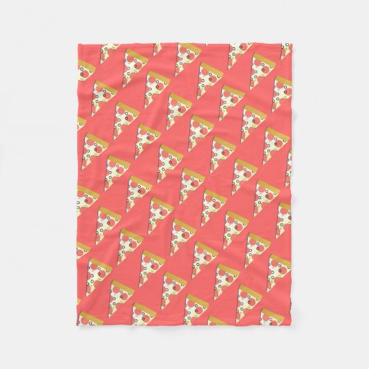Slice O Pizza Fleece Deken (Voorkant)