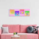 Slice of CAKE Pop Art (long) Galerij Wrapped Canva Canvas Afdruk (Insitu (Woonkamer))