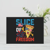 Slice of Freedom 4th juli Pizza USA vlag Zonnebril Kaart (Staand voorkant)