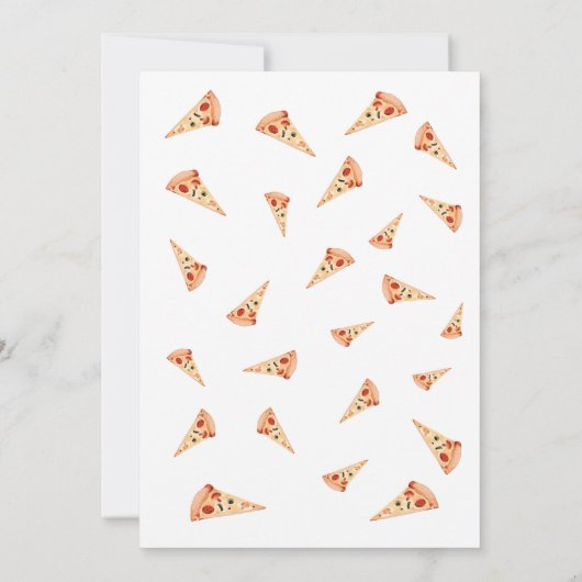 Slice of Fun 1st Birthday foto uitnodiging (Achterkant)