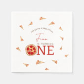 Slice Of Fun 1st Birthday  Servet (Voorkant)