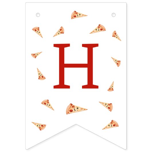 Slice Of Fun 1st Birthday  Vlaggetjes (Tweede vlag)