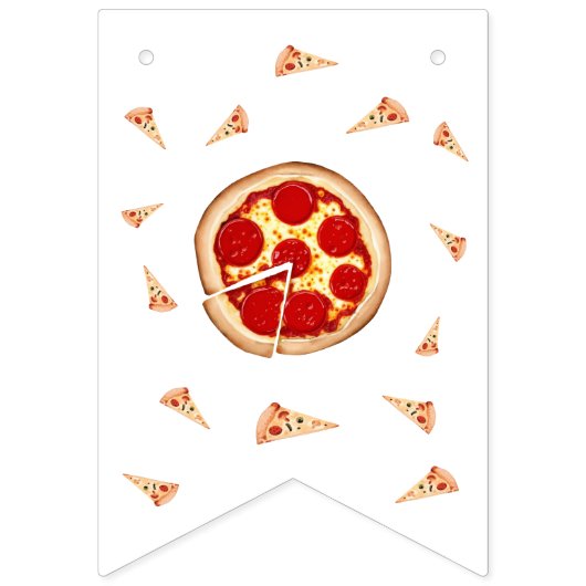 Slice Of Fun 1st Birthday  Vlaggetjes (Eerste vlag)