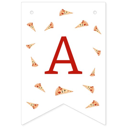 Slice Of Fun 1st Birthday  Vlaggetjes (Derde vlag)