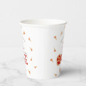 Slice of Fun First Birthday Paper cup Papieren Bekers (Rechts)