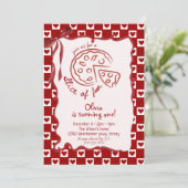 Slice of Fun  girl Birthday party Kaart (Staand voorkant)