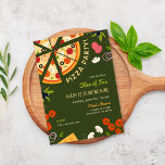 Slice Of Fun Kids Verjaardag Pizza Party Kaart<br><div class="desc">Het is tijd voor een "Slice of Fun" op een pizza feest feest! Deze schattige kinder verjaardagsuitnodiging is voorzien van leuke illustraties van pizzasneetjes en toppings rond de grens, waardoor het de perfecte keuze is voor elke leeftijd. Personaliseer met uw evenementengegevens om een leuke en feestelijke uitnodiging te creëer! Verkrijgbaar...</div>